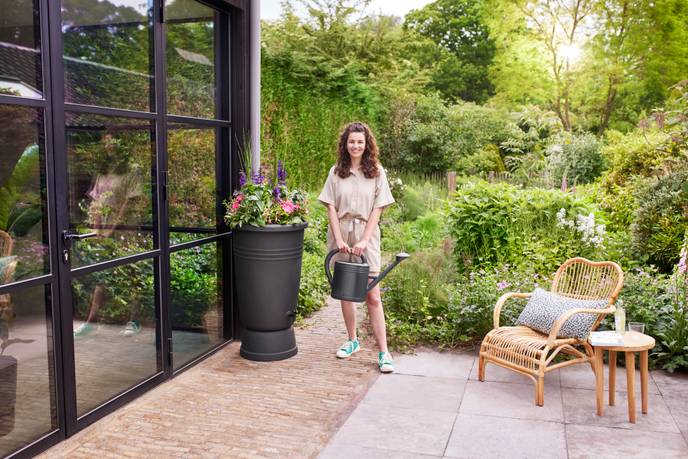 green basics regenton plus 110ltr living black